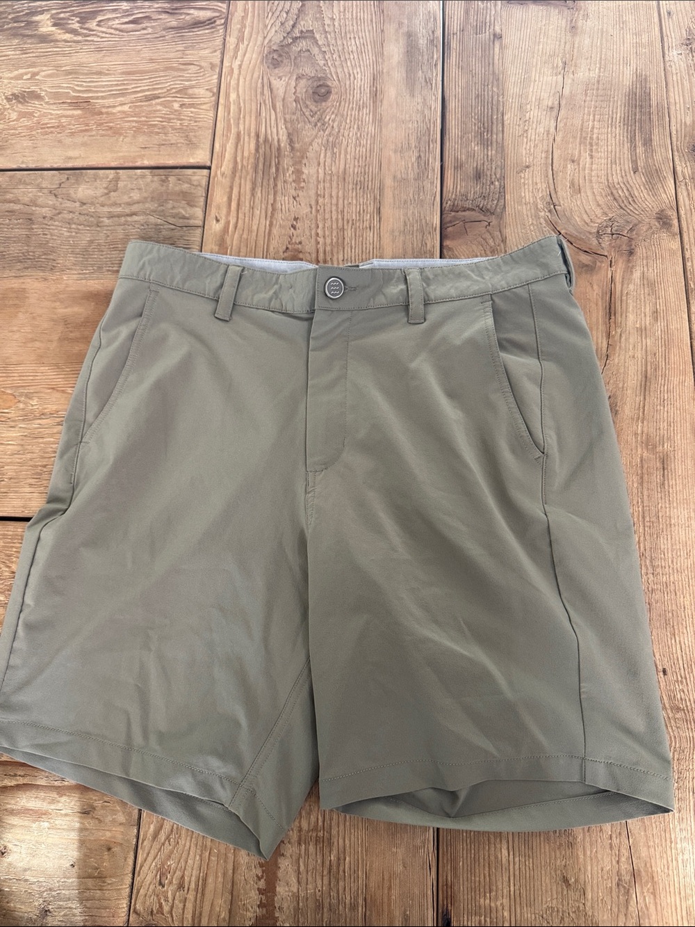 Free Fly Apparel Men's Olive Performance Flat-Front Shorts